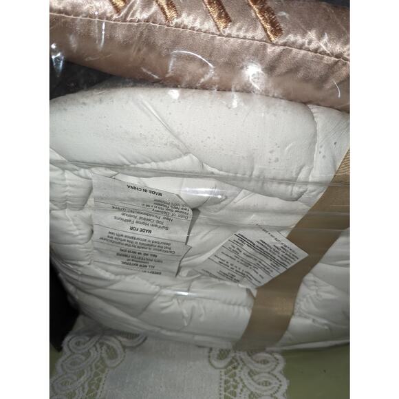 Sunham Duvet Cover & Filler SET Insert King Luxe Bedding Metallic Jacquard NEW - Picture 7 of 12